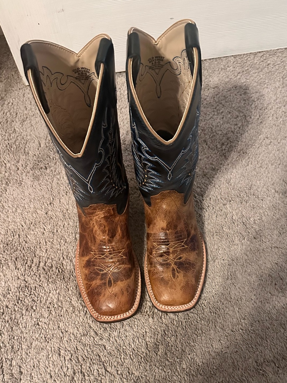 Old West Boy’s Western Boots - Size 4.5